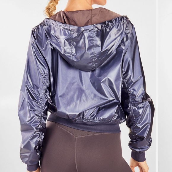 Fabletics Amara Shine Hoodie raincoat jacket - Picture 2 of 11